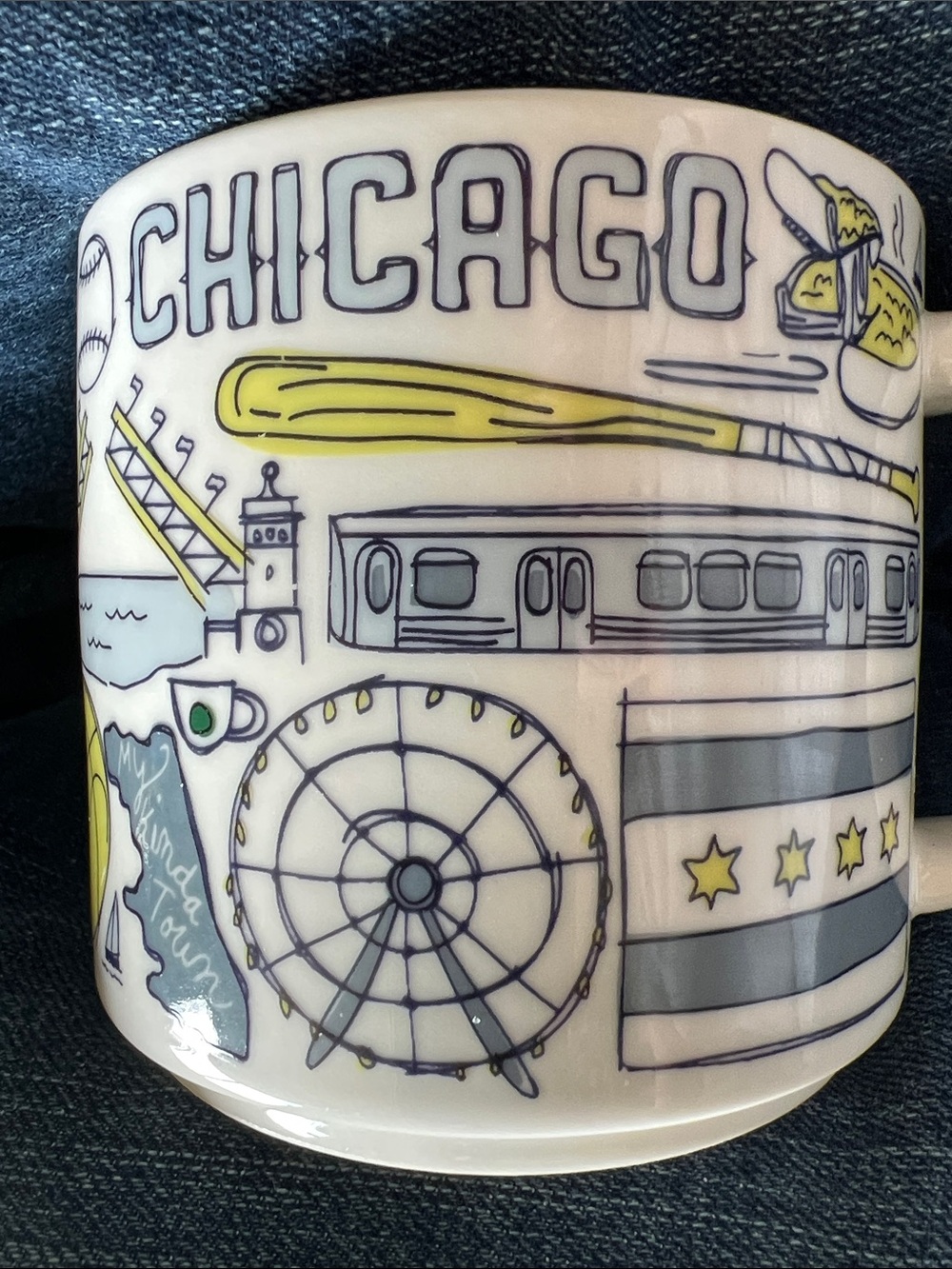 Starbucks 2018 Chicago Been There Series Ceramic Coffee Mug (14 oz) Windy City